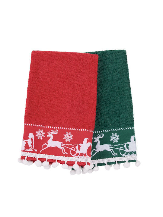 Das Home Das Home Weihnachts-Handtuch Stoff Grü...