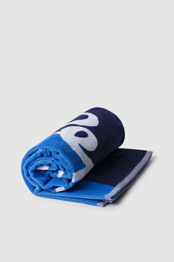 Pepe Jeans Πετσέτα Θαλάσσης Βαμβακερή Μπλε 170x100εκ.