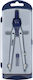 Metron Marking Compass Folding Screw And Needles Blister Case 2 Pieces Blue