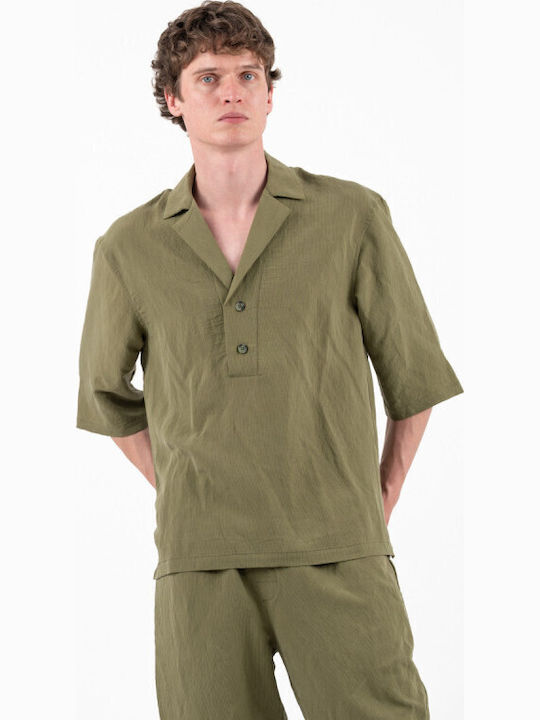 Vittorio Artist 300 Long Sleeve Overshirt Khaki
