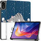 Husă Tip Carte Tri-fold cu Suport Xiaomi Redmi Pad 2 Pisicuță Somnoroasă