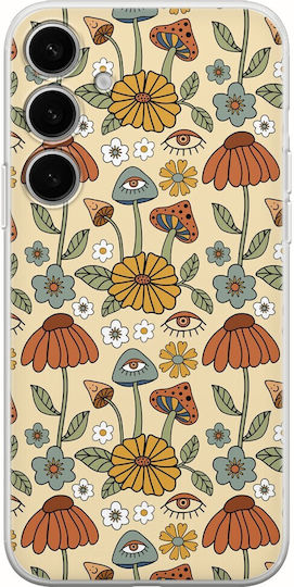 Hippie Mushrooms Samsung Galaxy A55 5g Flexible TPU Transparent Silicone Mobile Phone Case