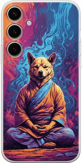 Θήκη Meditation Animals Dog Samsung Galaxy A55 5g Flexible Tpu Διάφανη Σιλικόνη