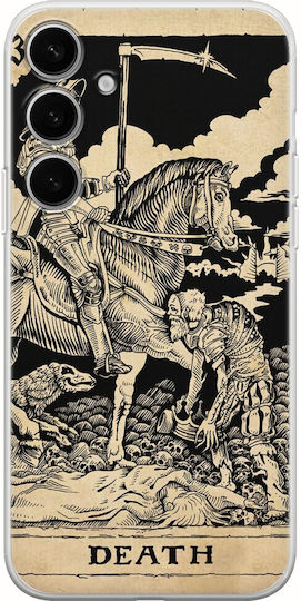 Tarot Cards Death Case Samsung Galaxy A55 5g Flexible TPU Transparent Silicone