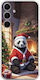Mobile Phone Case Xmas Animals Panda Samsung Galaxy A55 5g Flexible TPU Transparent Silicone