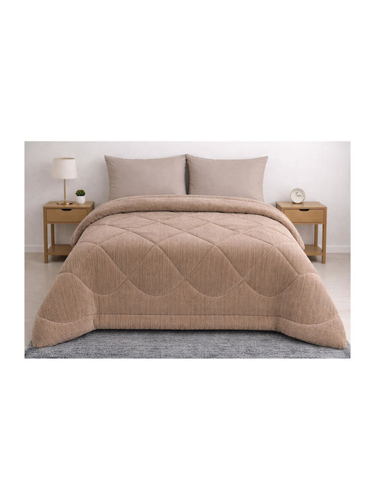 Duvet Cover Double 220x240cm Rabbit Velvet Beige