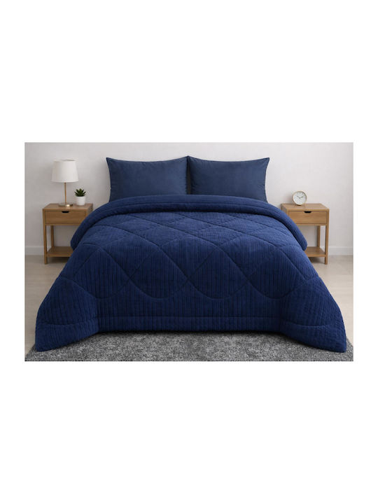 Duvet Cover Double 220x240cm Rabbit Velvet Dark...
