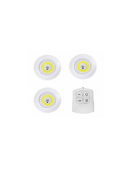 Set 3 Lămpi Led 3w Cob cu Telecomandă Set 3 Lămpi Led 3w Cob cu Telecomandă