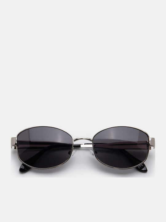 Luigi Ochelari De Soare Unisex Cu Ramă Metalică Gri Și Lentile Gri