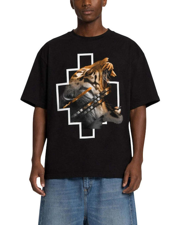 Marcelo Burlon Kurzarm Herrenblusen Schwarz Marcelo Burlon Kurzarm Herrenblusen Schwarz