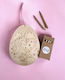 Hanging Wooden Easter Egg Unicorns