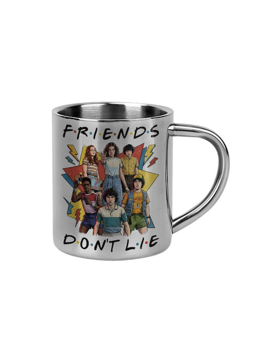 Koupakoupa Friends Dont Lie Metallic Mug with L...