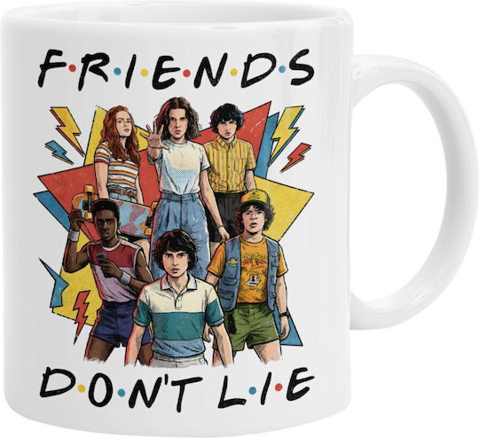 Koupakoupa Friends Don't Lie Ceramic Brown Mug 330ml