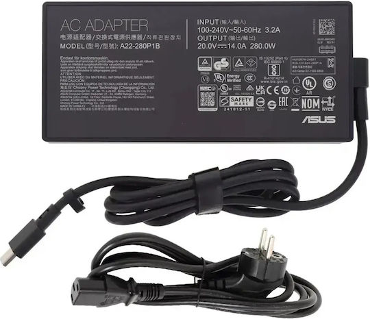 Asus Laptop-Ladegerät 20V 14A 280W Stecker 7.4x4.0mm