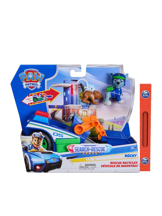 Παιχνιδολαμπάδα Spin Master Paw Patrol Search & Rescue Rocky Rescue Recycler Vehicle Playset 20156333