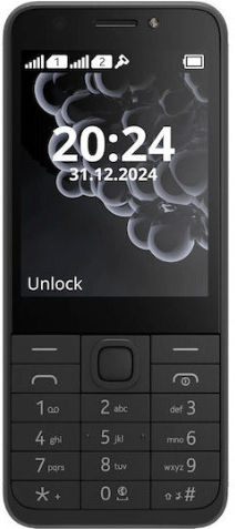 Nokia 230 (2024) Dual SIM Handy mit Tasten Griechisches Menü Schwarz