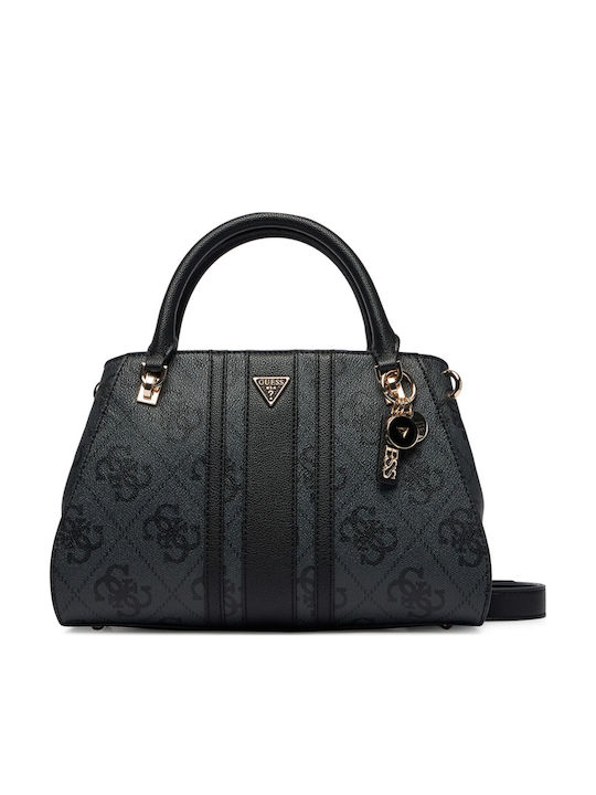 Guess Noelle II Women's Satchel Bag Coal Logo