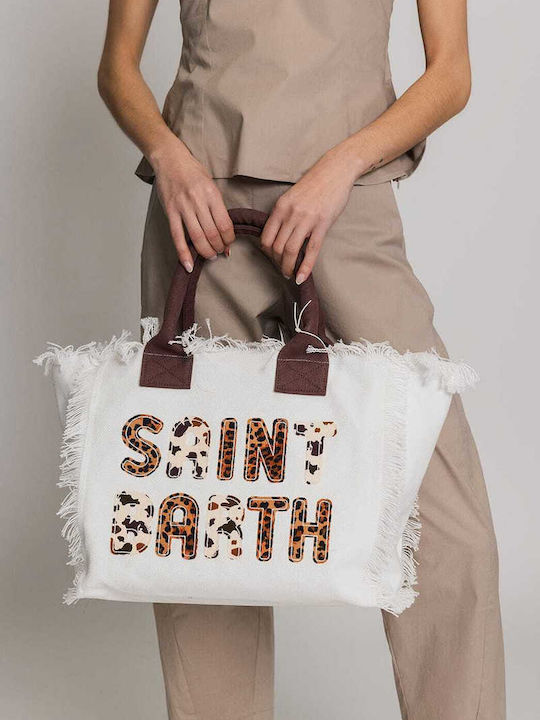 MC2 Vanity Γυναικεία Τσάντα Tote Χειρός Λευκή