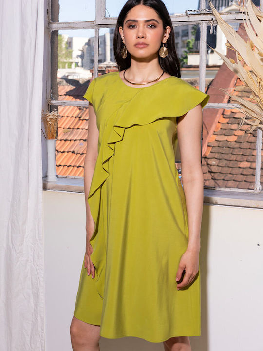Hermosa Marusia Καλοκαιρινό Φόρεμα Lime