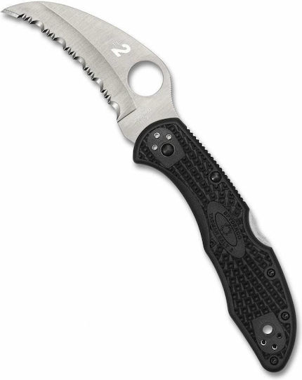 Spyderco Salt 2 Cuțit cu Mecanism de Blocare Negru în Husă