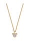 Disney Necklace From Gold Plated Steel With Zircon