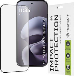 Techsuit Vollflächiges Gehärtetes Glas Schwarz Für Motorola Moto G67 / G77 / G87 Techsuit Vollflächiges Gehärtetes Glas Schwarz Für Motorola Moto G67 / G77 / G87