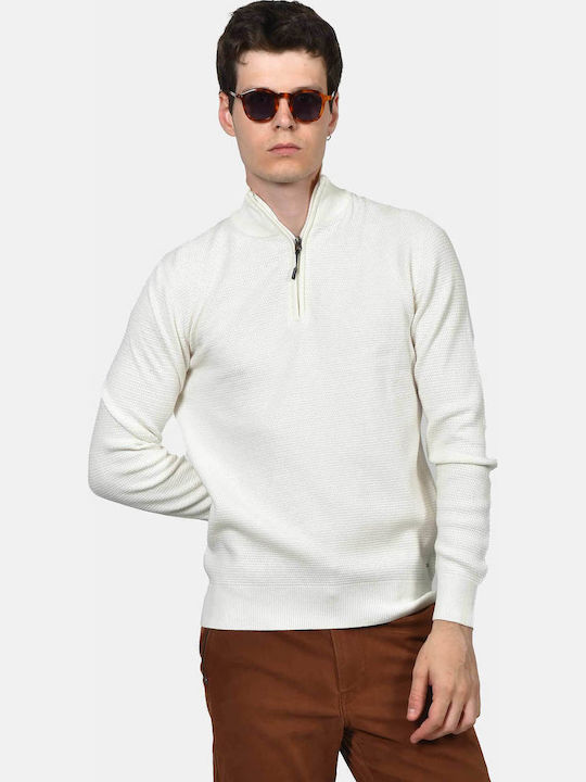 Berto Lucci Men's Sweater White