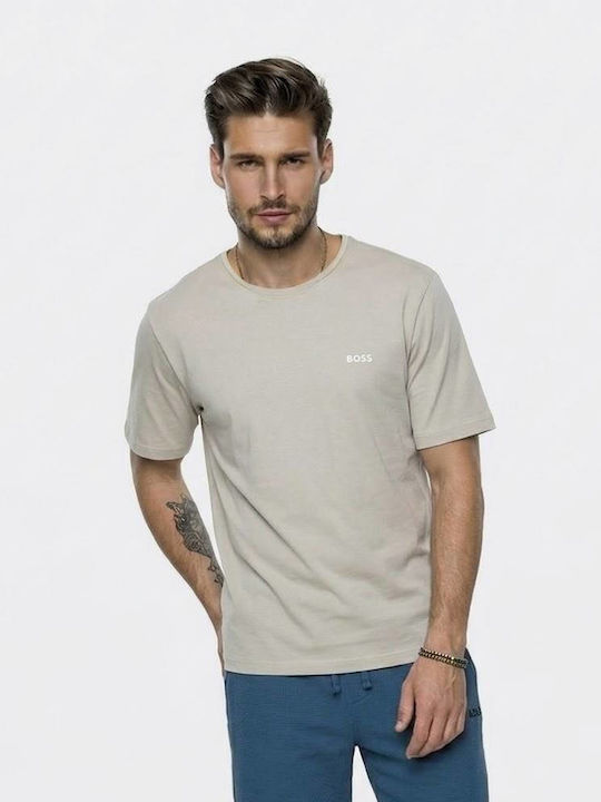 Boss T-shirt Μπεζ