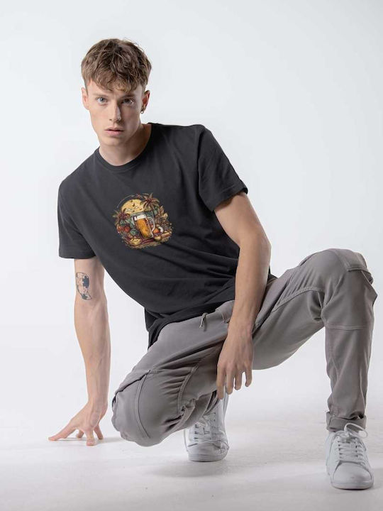 T-shirt Γκρι Σκούρο