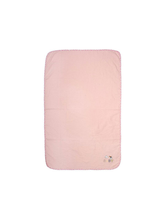 Dimcol Κουβέρτα Κούνιας Stork 100x160εκ.