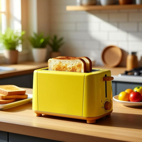Andowl Тостер Двуместен 900W Жълт