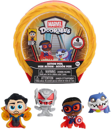 Doorables Marvel Action Mini Peek Series 2 Assorted Capsule Surprise 4 Figures 12 Τεμ