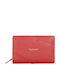Kleines Leder Damenbrieftasche mit RFID Rot