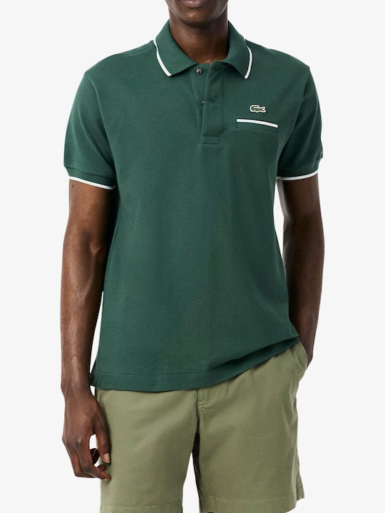 Lacoste Polo Μπλούζα Κοντομάνικη Πράσινο