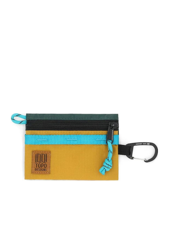 Topo Designs Kulturbeutel Accessory Bag Micro Mountain Senfgelb