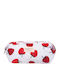 Handmade Cotton Toiletry Bag Strawberry Amaryllis Slippers Greek Made