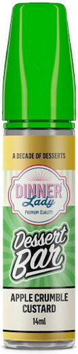 Dinner Lady Dessert Bar Apple Crumble Custard Flavour Shot 14/60ml