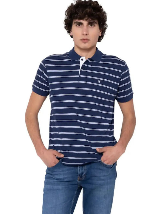 Acorn Polo Short Sleeve Blue Blouse