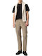Trousers In Relaxed Fit Beige