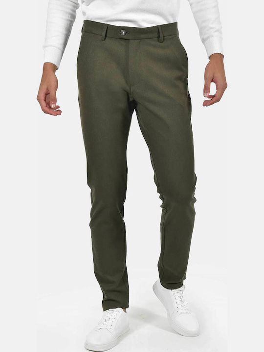 Berto Lucci Men's Trousers Chinos Elastic Regul...