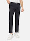 Chino Trousers in Straight Leg Dark Blue