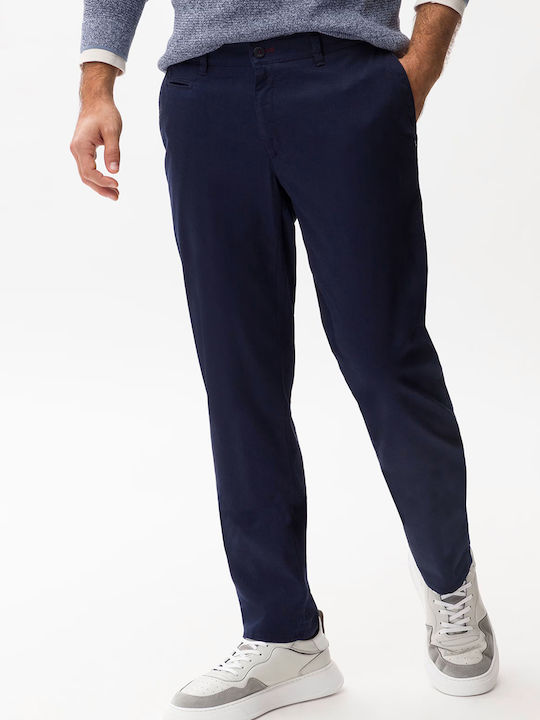 Chino Trousers in Slim Fit Dark Blue