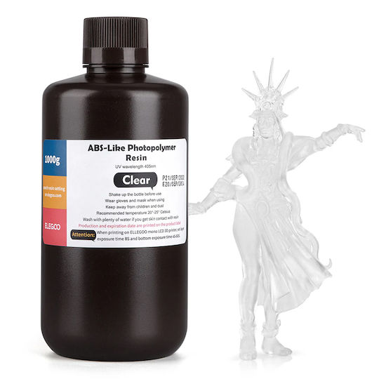Elegoo Resin για 3D Printer Διάφανο 500ml