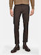 Men's Trousers Chinos Elastic Brown