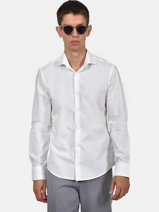 Berto Lucci Long Sleeve Cotton Shirt in Regular...