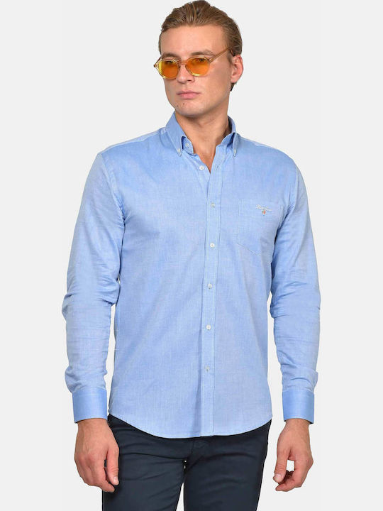 Berto Lucci Long Sleeve Cotton Shirt in Regular...