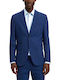 Men’s Suit Jacket With Slim Fit Blue