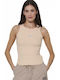 Women's Cotton Sleeveless Blouse Salmon