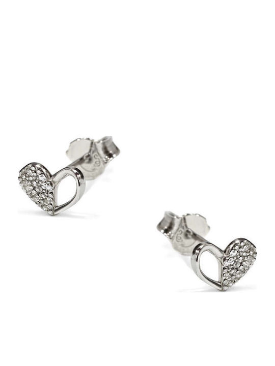 Silvenza Silver Heart Stud Earrings