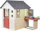 Smoby Multifunktionales Kinder-Spielhaus Garten 144,5x110x127cm